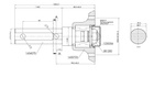 Главина за ремарке без спирачна ос AL-KO PLUS 100X4 / M12X1.5 375KG