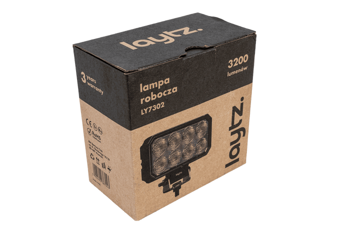 LED работна лампа рефлектор LAYTZ LY7302 32xLED 3200lm правоъгълна