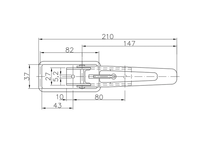 Странична кука за ремарке WINTERHOFF BV 10-1