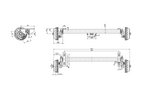 KNOTT VGB18MV спирачна ос за ремарке / теглич 1800 кг 1600 мм 2070 мм 5x112